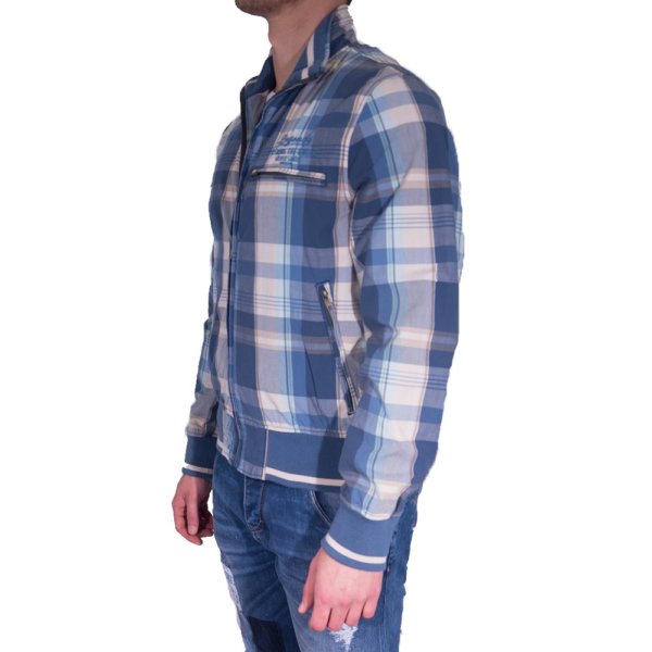 BLEND JACKET ΑΝΤΡΙΚΟ ΒΑΜΒΑΚΕΡΟ ΜΠΛΕ ΚΑΡΩ 1066-10