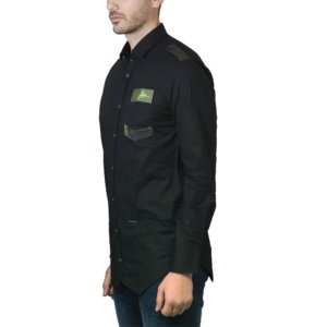 STEFAN ΠΟΥΚΑΜΙΣΟ ΜΑΥΡΟ 9036 SLIM FIT