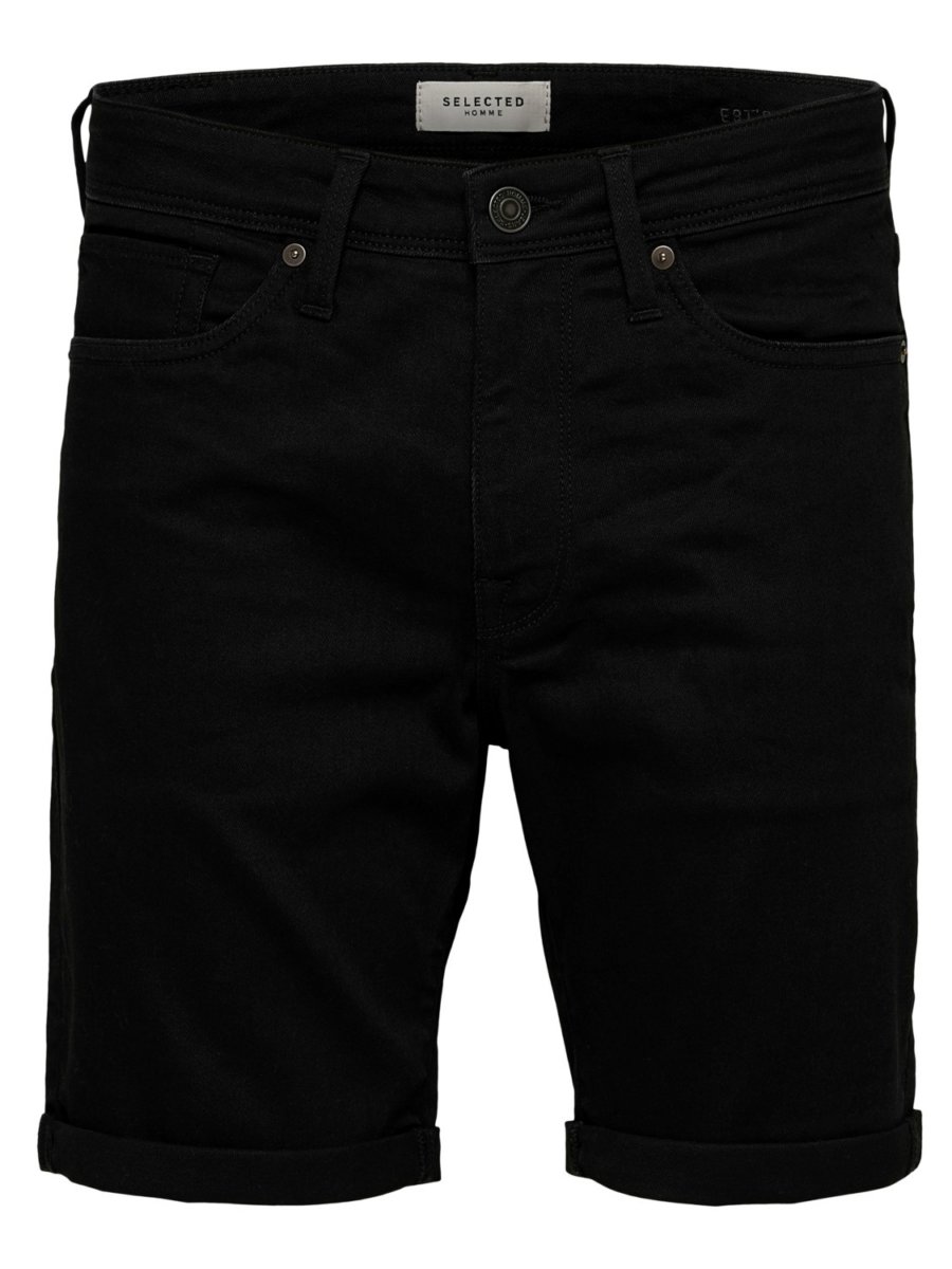 SELECTED ΒΕΡΜΟΥΔΑ DENIM ΜΑΥΡΟ SLHALEX 16071940