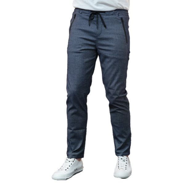 REPLAY ΠΑΝΤΕΛΟΝΙ JOGGER ΑΝΤΡΙΚΟ ΜΠΛΕ-ΓΚΡΙ M9685.000.50595.021 SLIM FIT