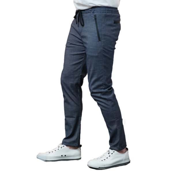 REPLAY ΠΑΝΤΕΛΟΝΙ JOGGER ΑΝΤΡΙΚΟ ΜΠΛΕ-ΓΚΡΙ M9685.000.50595.021 SLIM FIT