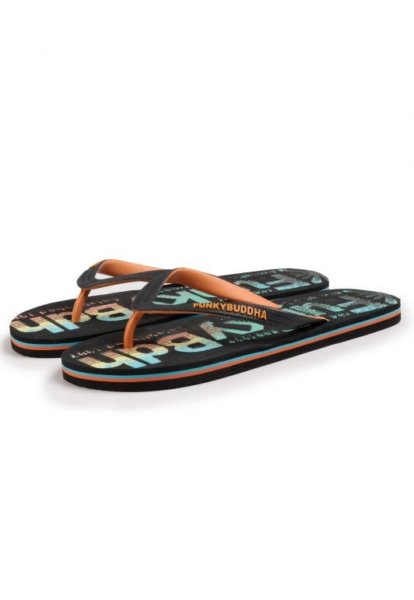 FUNKY BUDDHA FLIP FLOP ΜΑΥΡΟ FBM003-053-08