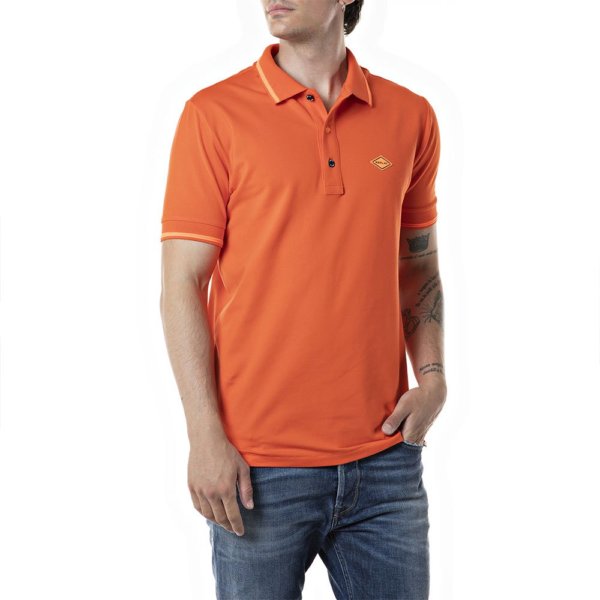 REPLAY POLO ΑΝΤΡΙΚΟ ΠΟΡΤΟΚΑΛΙ M3685A.000.21868.456 SLIM FIT