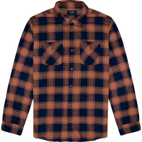 DOUBLE OUTFITTERS ΠΟΥΚΑΜΙΣΟ ΚΑΡΩ FLANNEL ΚΕΡΑΜΙΔΙ GS-528