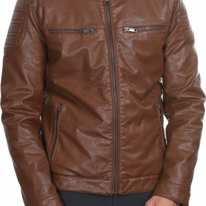 BISTON JACKET BIKER ΤΕΧΝΟΔΕΡΜΑ CAMEL 44-201-044