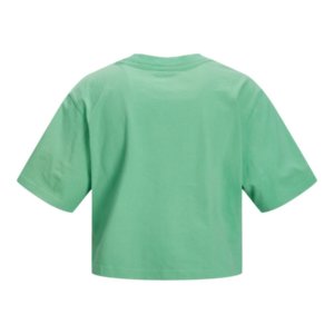 JACK & JONES WOMEN'S T-SHIRT CROPPED GREEN JXBROOK 12200326 FEARLESS