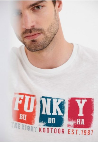 FUNKY BUDDHA T-SHIRT ΛΕΥΚΟ FBM005-327-04