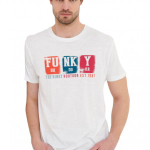 FUNKY BUDDHA T-SHIRT ΛΕΥΚΟ FBM005-327-04