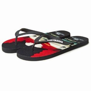 FUNKY BUDDHA FLIP FLOP ΜΑΥΡΟ FBM005-001-08 SUNDOWN