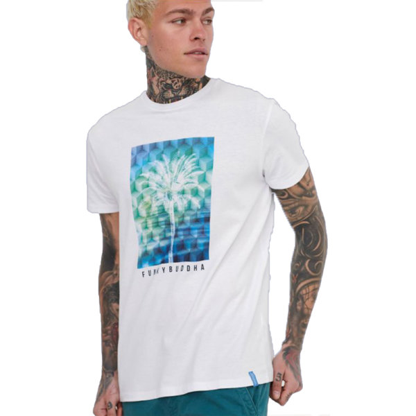 FUNKY BUDDHA T-SHIRT ΛΕΥΚΟ FBM005-054-04