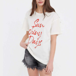 FUNKY BUDDHA T-SHIRT ΓΥΝΑΙΚΕΙΟ ΛΕΥΚΟ FBL005-418-04
