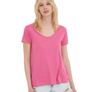 FUNKY BUDDHA ΓΥΝΑΙΚΕΙΟ T-SHIRT ROSE VIOLET FBL005-103-04