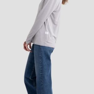 REPLAY T-SHIRT ΓΥΝΑΙΚΕΙΟ ΜΑΚΡΥΜΑΝΙΚΟ ΓΚΡΙ W3696.000.23396P.599 REGULAR FIT