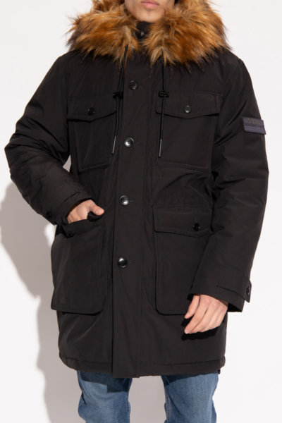 DIESEL JACKET PARKA ΜΑΥΡΟ W-JORG-NW A06284-0IDAP-9XX REGULAR FIT