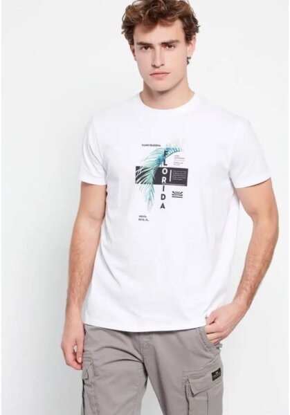 FUNKY BUDDHA T-SHIRT WHITE FBM007-059-04