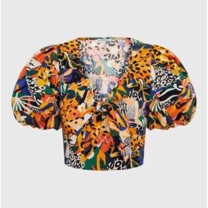 FUNKY BUDDHA ΓΥΝΑΙΚΕΙΟ CROPPED TOP MULTI FBL007-103-17