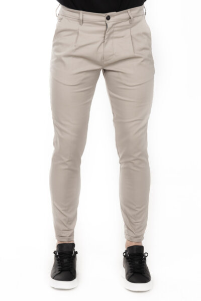 SCINN ΠΑΝΤΕΛΟΝΙ ΑΝΔΡΙΚΟ ΒΑΜΒΑΚΕΡΟ CHINOS GREY MATTEO123 SLIM FIT