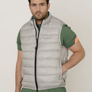 REPLAY JACKET ΑΜΑΝΙΚΟ ΓΚΡΙ M8336.000.84636.111 SLIM FIT