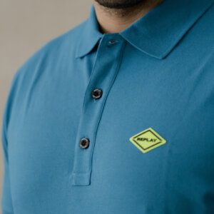 REPLAY POLO ΑΝΤΡΙΚΟ ΤΙΡΚΟΥΑΖ M3540A.000.20623.182 SLIM FIT