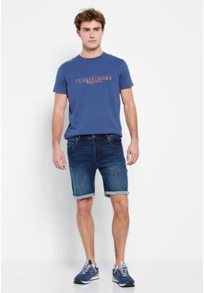 FUNKY BUDDHA ΒΕΡΜΟΥΔΑ DENIM FBM007-072-03 DK BLUE