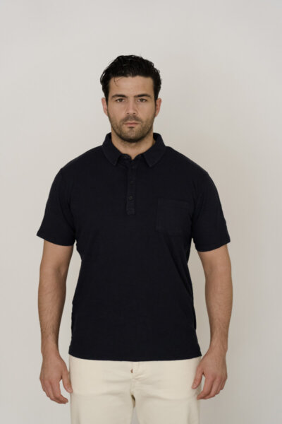 REPLAY POLO ΛΙΝΟ NAVY M6456.000.23468G.085