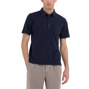 REPLAY POLO ΑΝΤΡΙΚΟ ΜΠΛΕ-NAVY M6456.000.23468G.085 SLIM FIT