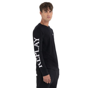 REPLAY T-SHIRT ΜΑΚΡΥΜΑΝΙΚΟ ΜΑΥΡΟ M6474.000.22980P.098