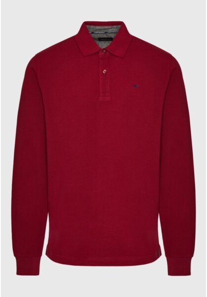 FUNKY BUDDHA POLO ΜΑΚΡΥΜΑΝΙΚΟ CRANBERRY FBM008-001-11