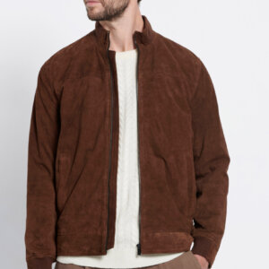 MARRON JACKET ΔΕΡΜΑ-SUEDE ΑΝΤΡΙΚΟ ΚΑΦΕ MRM008-261-01 REGULAR FIT
