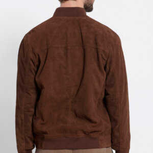 MARRON JACKET ΔΕΡΜΑ-SUEDE ΑΝΤΡΙΚΟ ΚΑΦΕ MRM008-261-01 REGULAR FIT