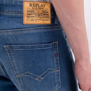 REPLAY JEAN ΑΝΔΡΙΚΟ ΒΑΜΒΑΚΕΡΟ GROVER MD BLUE MA972.000.685.636.009 STRAIGHT FIT