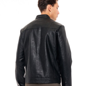 SPLENDID JACKET ΑΝΔΡΙΚΟ ΔΕΡΜΑΤΙΝΟ ΜΑΥΡΟ 49-201-002 REGULAR FIT