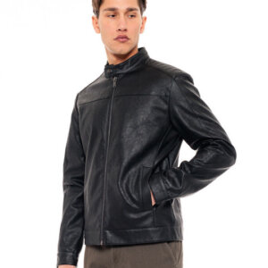 SPLENDID JACKET ΑΝΔΡΙΚΟ ΔΕΡΜΑΤΙΝΟ ΜΑΥΡΟ 49-201-002 REGULAR FIT