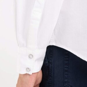 REPLAY ΠΟΥΚΑΜΙΣΟ DENIM ΑΝΔΡΙΚΟ ΒΑΜΒΑΚΕΡΟ ΛΕΥΚΟ M4078.000.8400401.001 REGULAR FIT