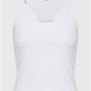 FUNKY BUDDHA TANK TOP ΓΥΝΑΙΚΕΙΟ ΒΙΣΚΟΖΗ ΛΕΥΚΟ FBL009-101-17 REGULAR FIT