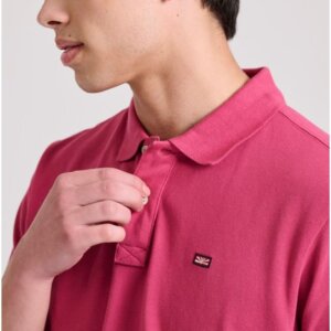 FUNKY BUDDHA POLO ΑΝΔΡΙΚΟ ΒΑΜΒΑΚΕΡΟ ROSE FBM009-001-11 REGULAR FIT