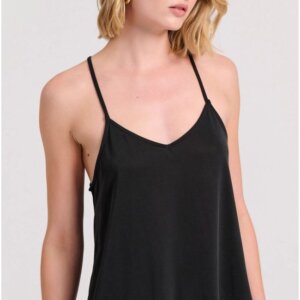 FUNKY BUDDHA TOP ΓΥΝΑΙΚΕΙΟ ΜΟΝΤΑΛ ΜΑΥΡΟ FBL009-104-17 REGULAR FIT