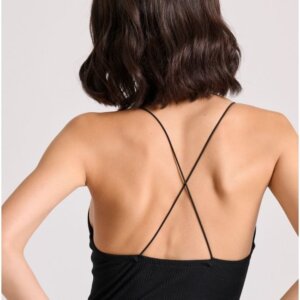 FUNKY BUDDHA ΚΟΡΜΑΚΙ HALTER NECK ΓΥΝΑΙΚΕΙΟ ΒΙΣΚΟΖΗ ΜΑΥΡΟ FBL009-102-17 REGULAR FIT