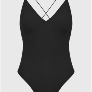 FUNKY BUDDHA ΚΟΡΜΑΚΙ HALTER NECK ΓΥΝΑΙΚΕΙΟ ΒΙΣΚΟΖΗ ΜΑΥΡΟ FBL009-102-17 REGULAR FIT