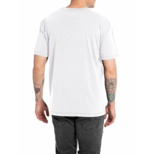 REPLAY T-SHIRT ΑΝΔΡΙΚΟ ΒΑΜΒΑΚΕΡΟ ΛΕΥΚΟ M6820.000.22658LM.563 REGULAR FIT