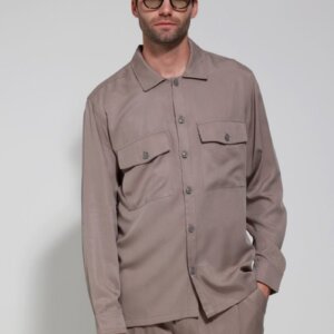 TRESOR OVERSHIRT ΑΝΔΡΙΚΟ ΚΑΦΕ 2182 DARIO LOOSE FIT