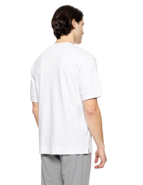 BISTON T-SHIRT ΑΝΔΡΙΚΟ ΒΑΜΒΑΚΕΡΟ ΛΕΥΚΟ 51-206-047 REGULAR FIT