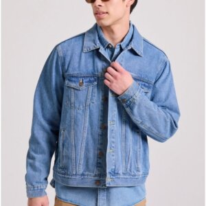 FUNKY BUDDHA DENIM JACKET ΑΝΔΡΙΚΟ ΒΑΜΒΑΚΕΡΟ ΜΠΛΕ FBM009-072-01 REGULAR FIT