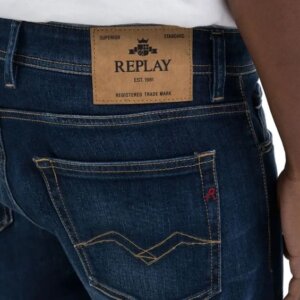 REPLAY JEAN ΑΝΤΡΙΚΟ ΒΑΜΒΑΚΙ ΜΠΛΕ GROVER MA972.000.685702.007 STRAIGHT FIT