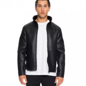 SPLENDID JACKET ΤΕΧΝΟΔΕΡΜΑ ΑΝΔΡΙΚΟ ΜΑΥΡΟ 52-201-043 REGULAR FIT
