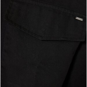 FUNKY BUDDHA ΠΟΥΚΑΜΙΣΟ OVERSHIRT ΑΝΔΡΙΚΟ ΒΑΜΒΑΚΕΡΟ ΜΑΥΡΟ FBM010-075-05 REGULAR FIT