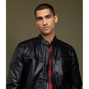 BISTON JACKET ΤΕΧΝΟΔΕΡΜΑ ΑΝΔΡΙΚΟ ΜΑΥΡΟ 52-201-105 REGULAR FIT
