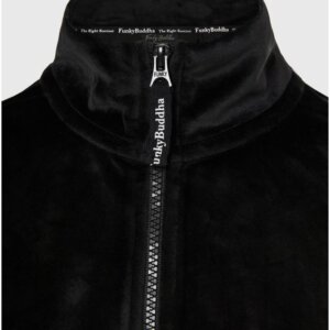 FUNKY BUDDHA ΖΑΚΕΤΑ ΓΥΝΑΙΚΕΙΑ ΒΕΛΟΥΤΕ ΜΑΥΡΗ FBL010-101-06 REGULAR FIT
