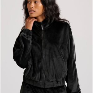 FUNKY BUDDHA ΖΑΚΕΤΑ ΓΥΝΑΙΚΕΙΑ ΒΕΛΟΥΤΕ ΜΑΥΡΗ FBL010-101-06 REGULAR FIT
