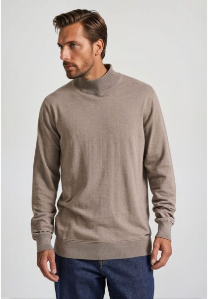FUNKY BUDDHA ΠΛΕΚΤΟ ΑΝΔΡΙΚΟ ΜΕ ΨΗΛΟ ΛΑΙΜΟ CIGAR MEL FBM010-009-09 REGULAR FIT